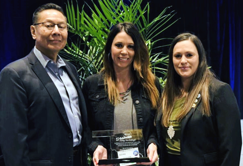 Ashley VanDeburgh with Bob Ponkilla and Lindsey Grigg